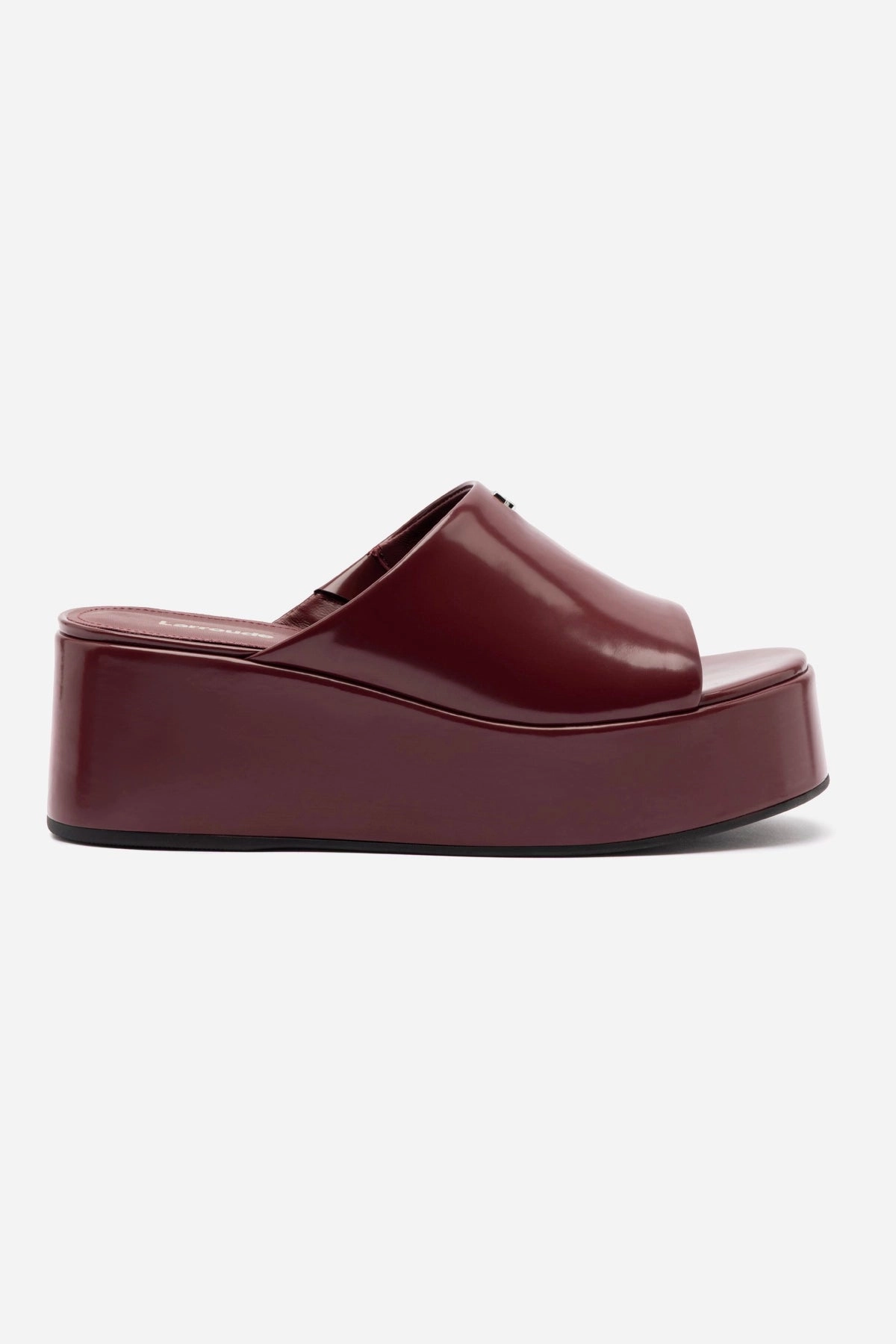Clean Step Non Binding Collar Padding Charli Box Mule In Burgundy Leather