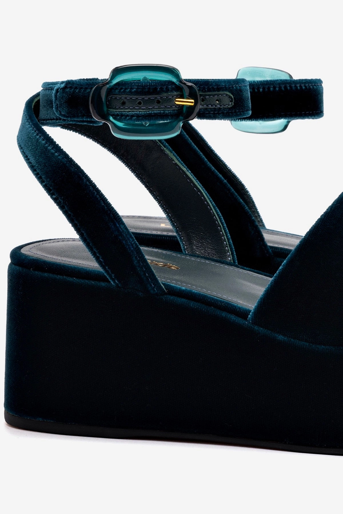 Charli Flatform Sandal In Deepsea Velvet Harbor Mood