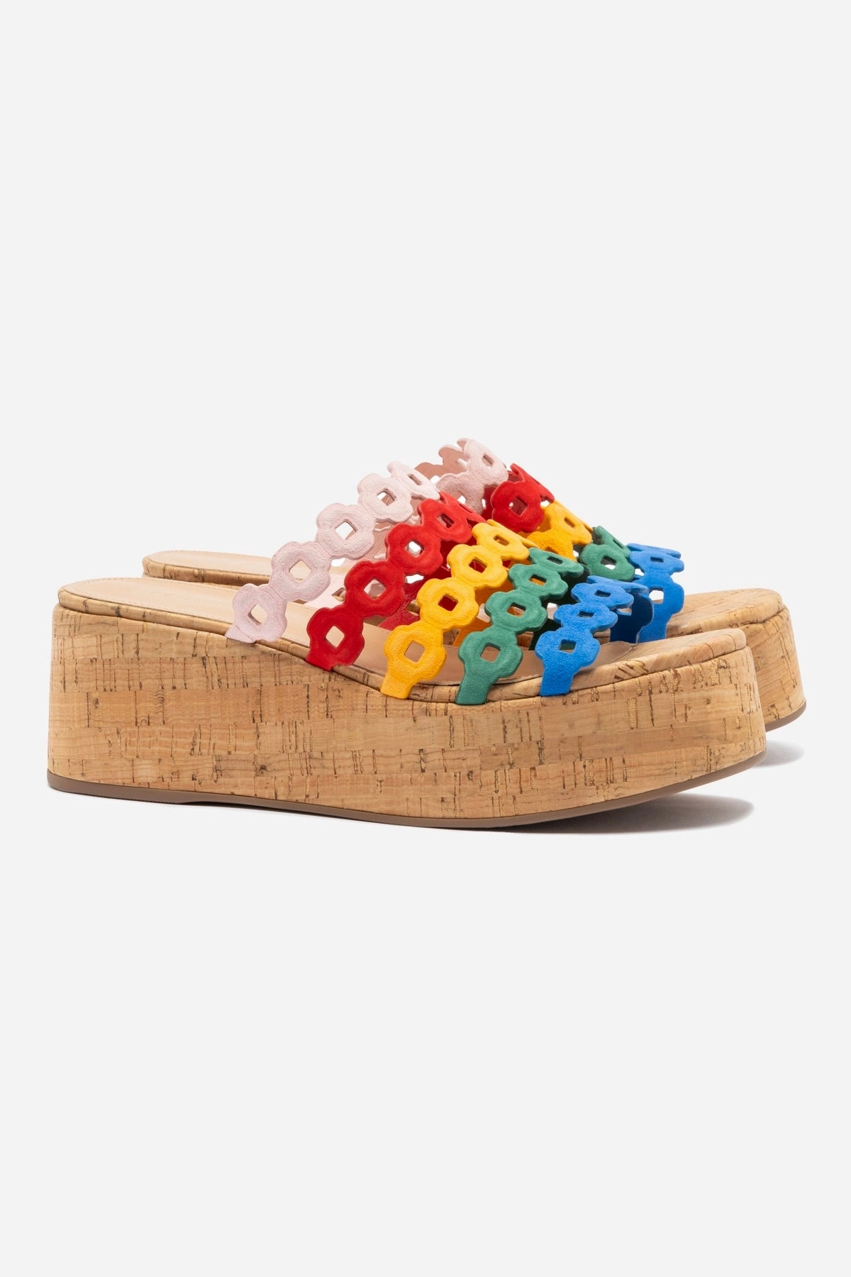 Charli Mule In Multicolor Leather Anti Odor Treatment Enhanced grip