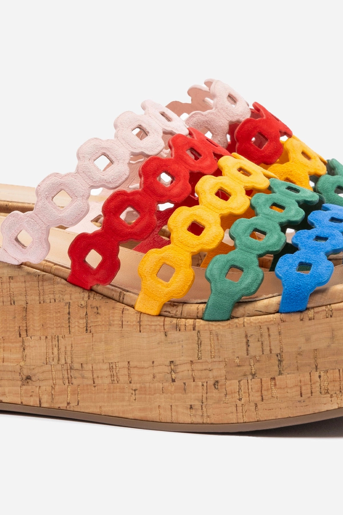 Charli Mule In Multicolor Leather Flexibility Feature