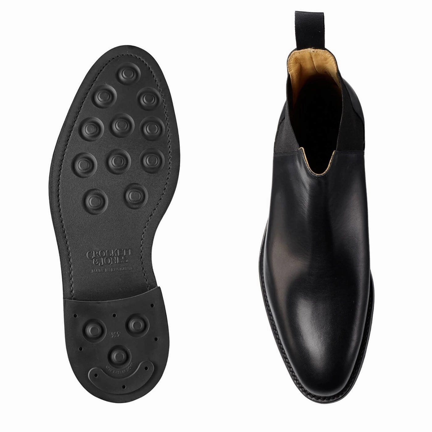 Chelsea 8 Black Wax Calf plantar fasciitis support