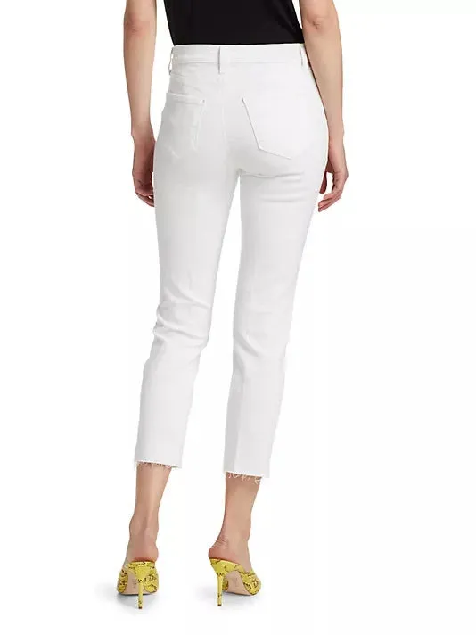 Sada High Rise Crop Slim Blanc Neutral Fit Piece