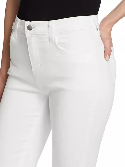 Sada High Rise Crop Slim Blanc Simple Fashion Comfy Classic High Quality