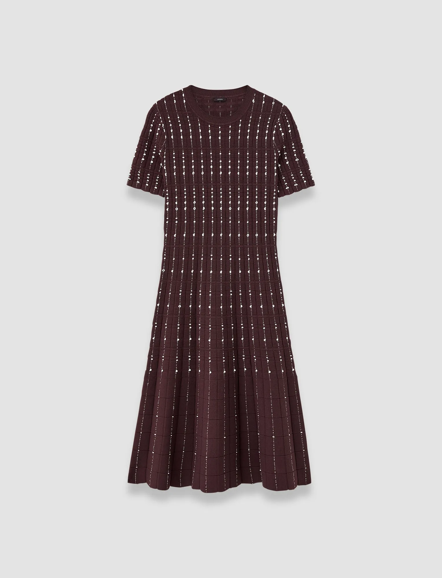 Fragmented Stripes Dress Flexible Seam Structure