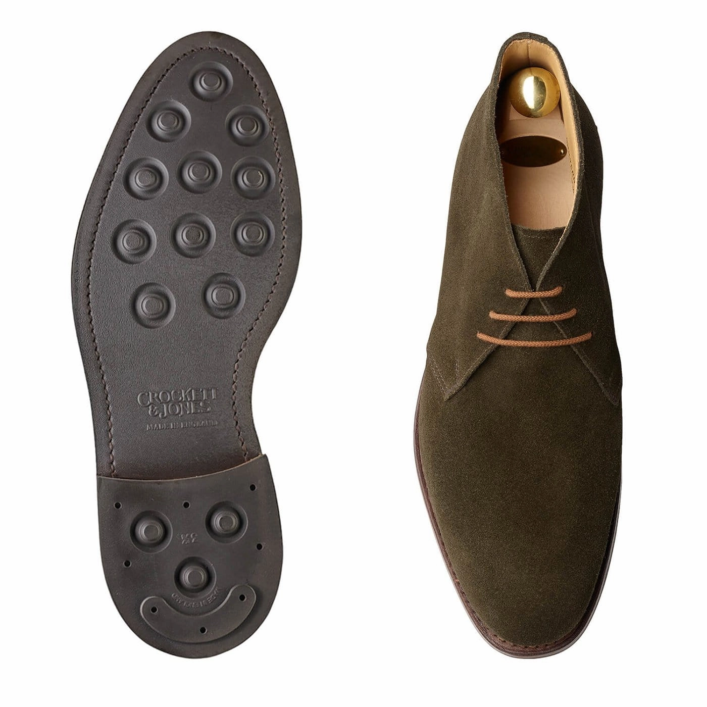 Leg Long Ventilated Chiltern Earth Green Suede