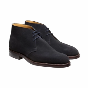 Minimal Look slim fit Chiltern Navy Suede