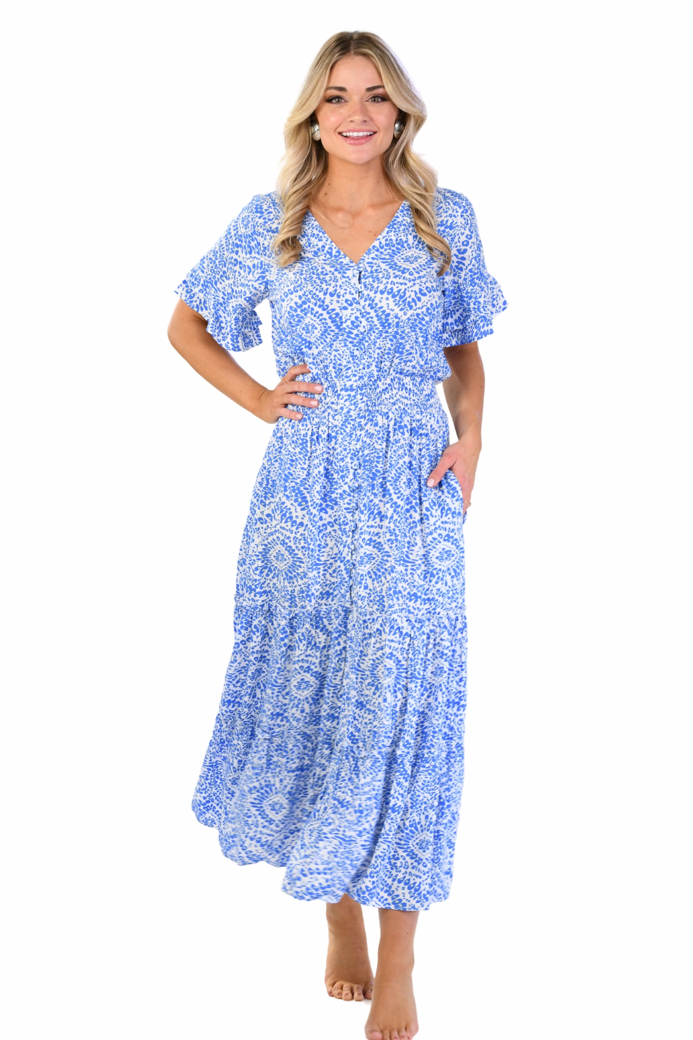 Christina Dress / Blue Firework Lightweight and Breezy