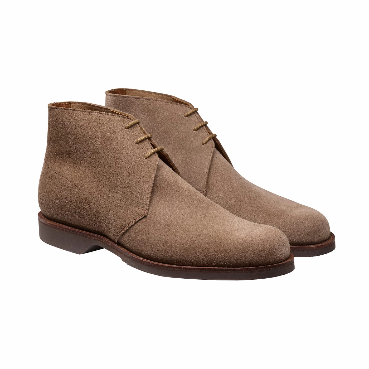 Chukka 4 Taupe Reverse Butt Suede Shine Silver Wear Resistant Outsole