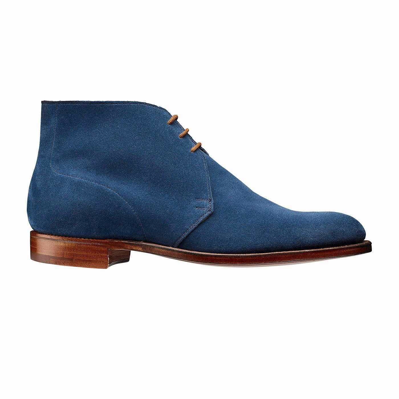 Chukka Mid-Blue Suede Strong Stitching