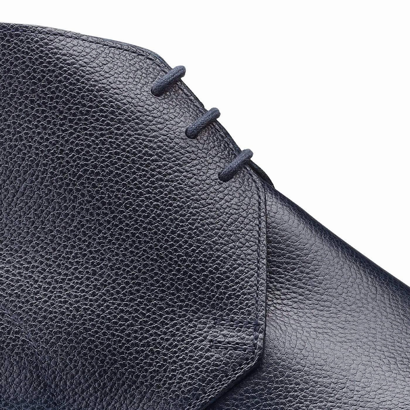 Slim Line Chukka Navy Pebble Grain