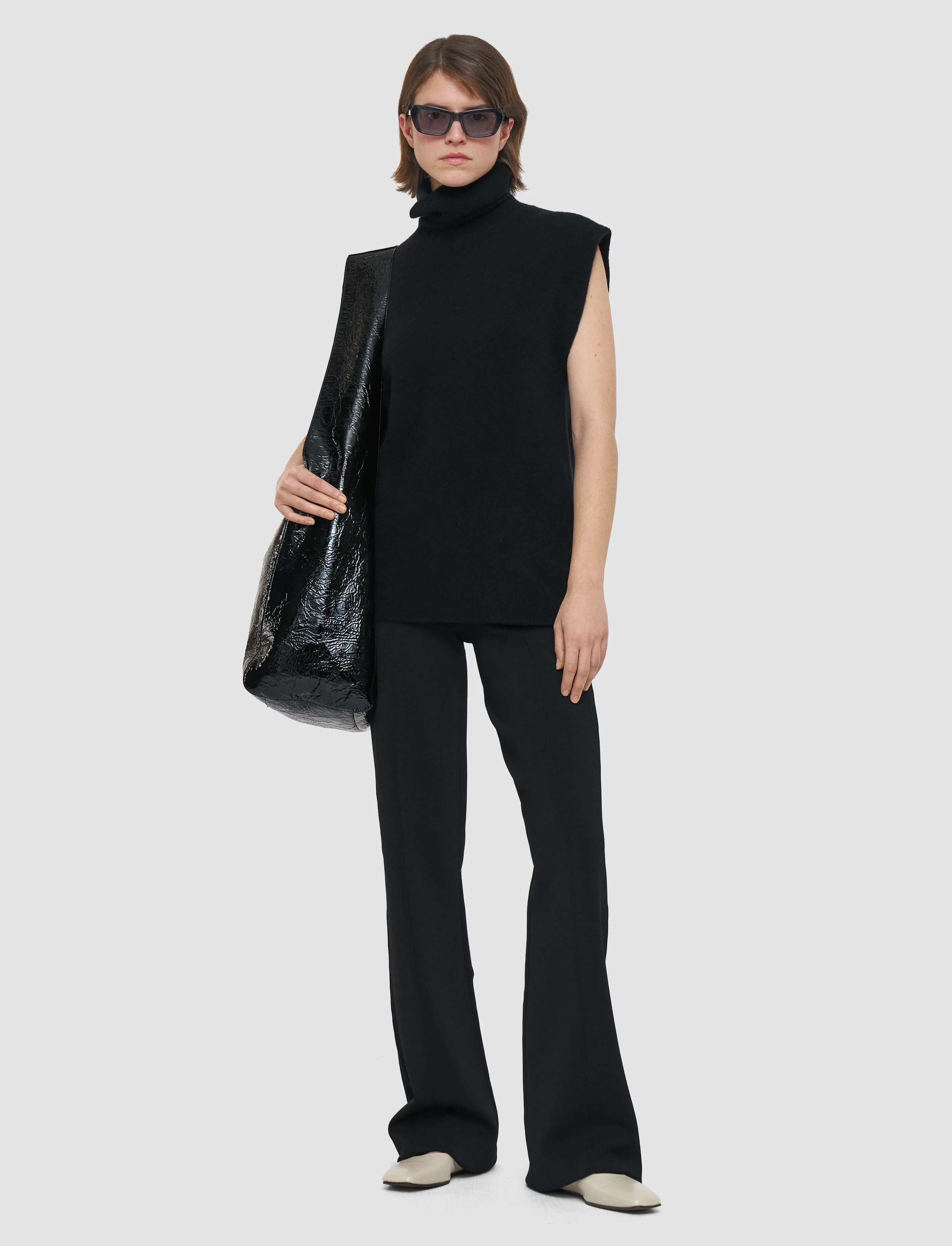 Midweight Feel Ready Style Brushed Cashmere Vest