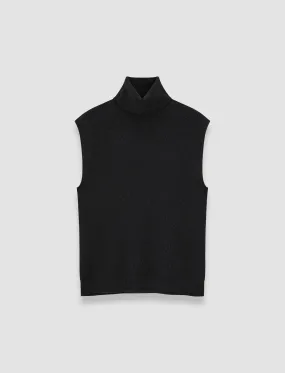 Thermal Air Pocket Sleek Surface Brushed Cashmere Vest