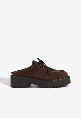 Cia Mule Suede Flat Non Slip Wellness Seekers Peace Mood