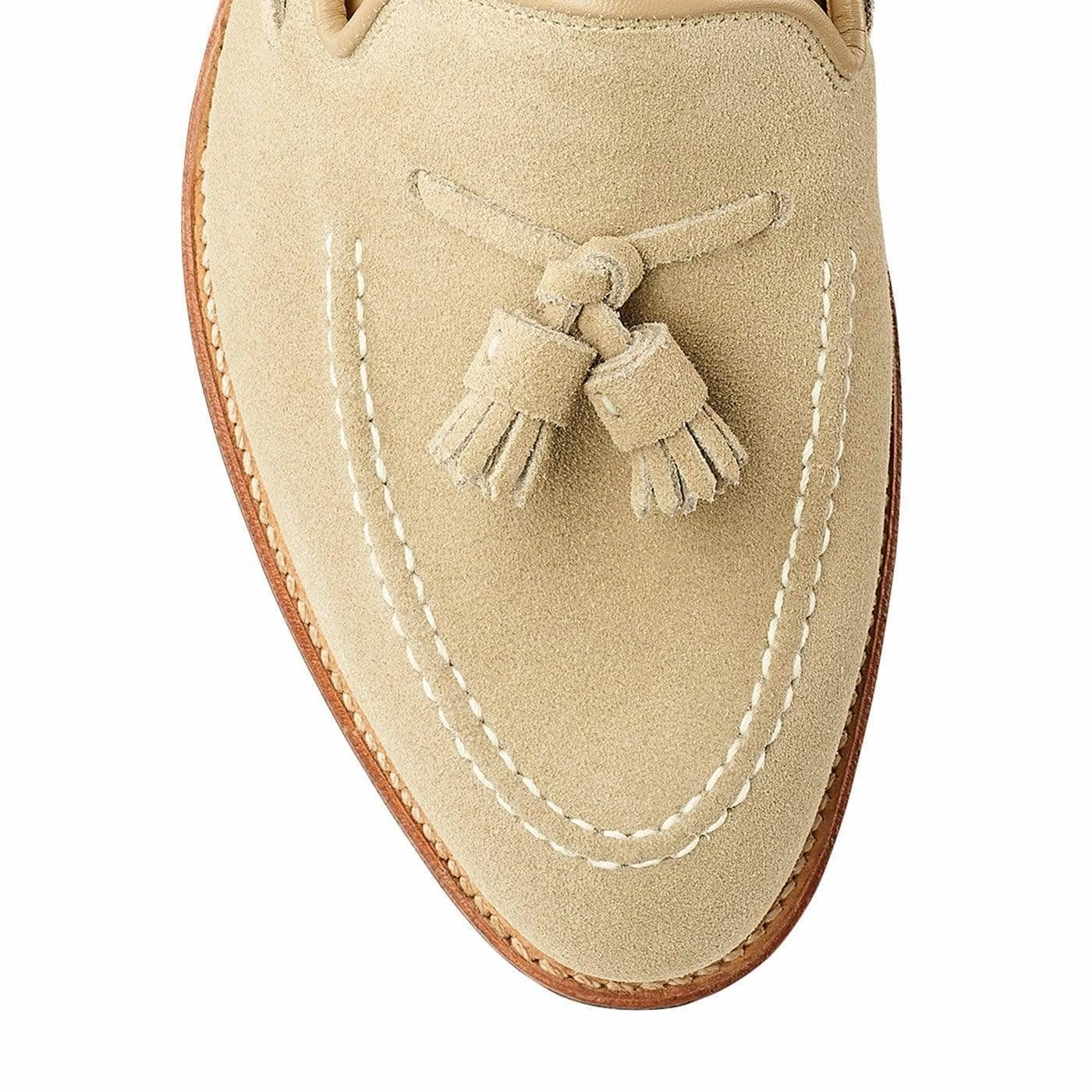 Carly Nut Suede Natural Fiber Lining Neutral Alignment Design