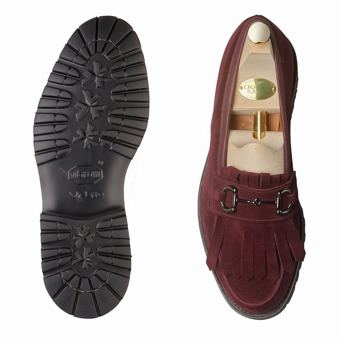 Clara Plum Calf Suede Classic Slip-Ons Food Market