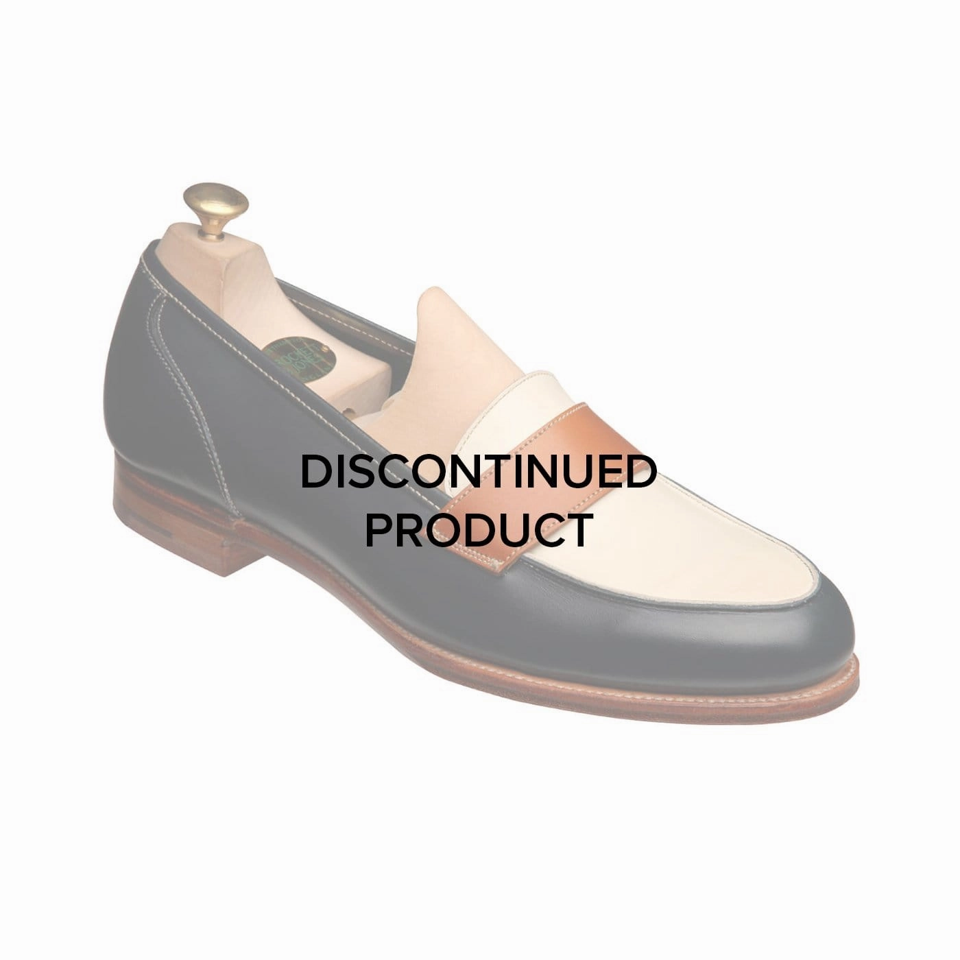 Anatomical Toe Shape Slip Resistant Design Clare Navy, Ivory & Tan Burnished Calf