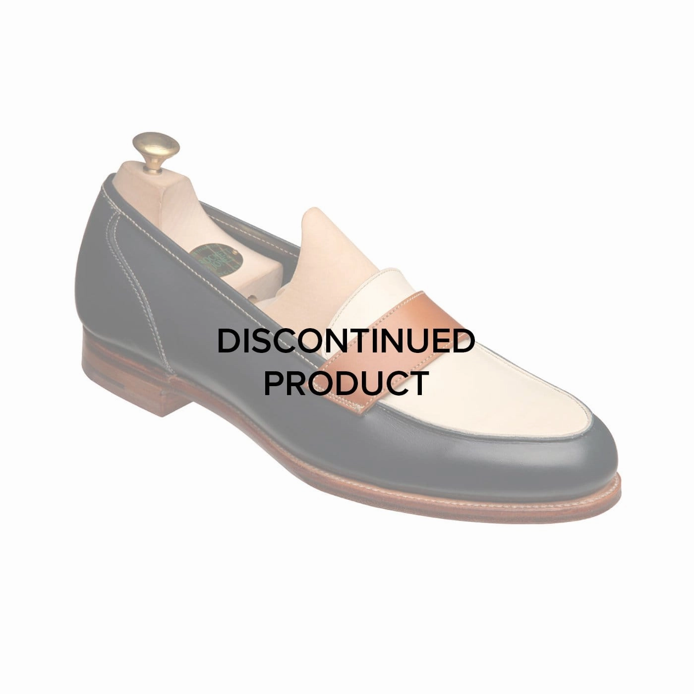 Clare Navy, Ivory & Tan Burnished Calf Seamless Inner Construction Ice Grip