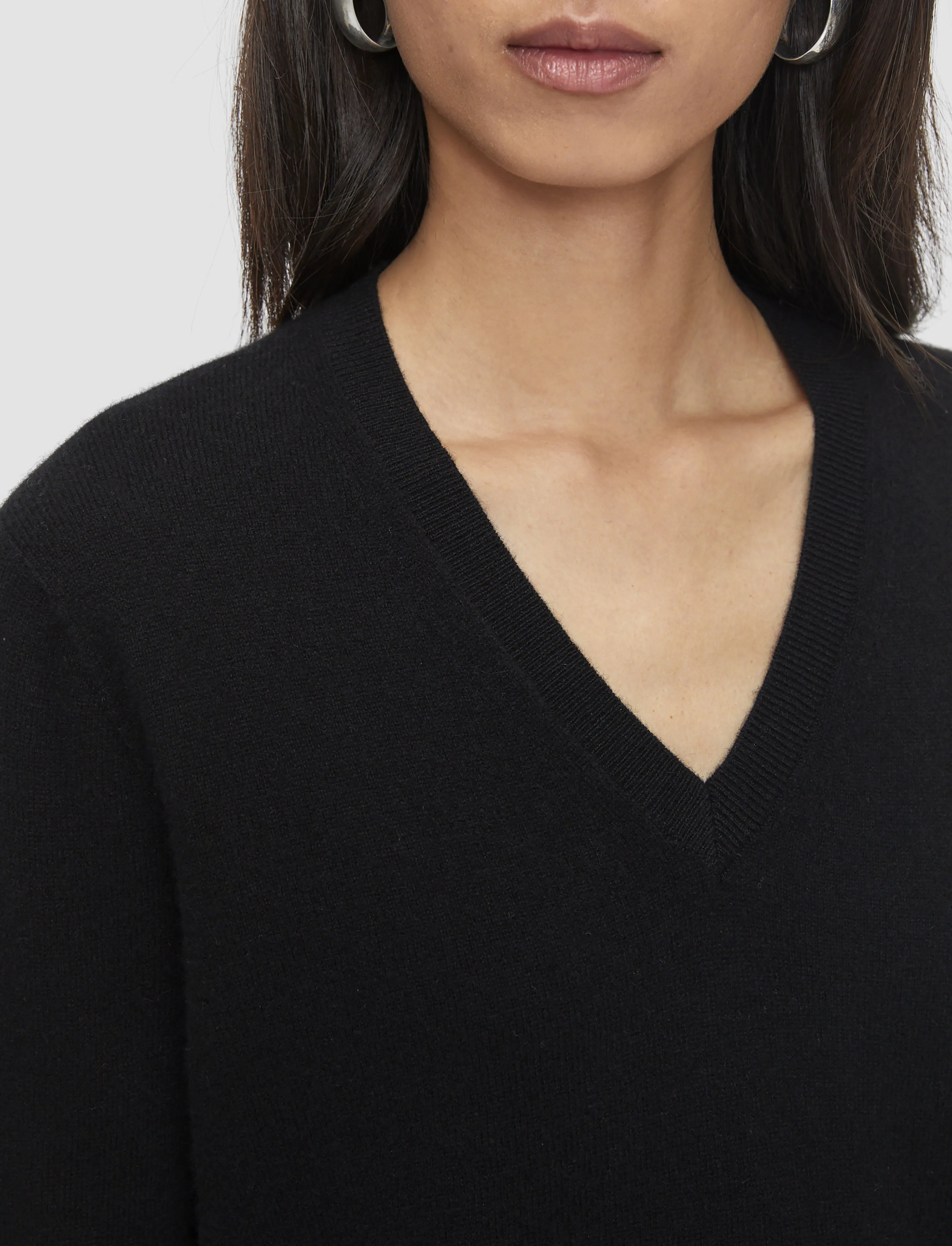 MidWeight Construction Light Pure Cashmere V Neck Jumper