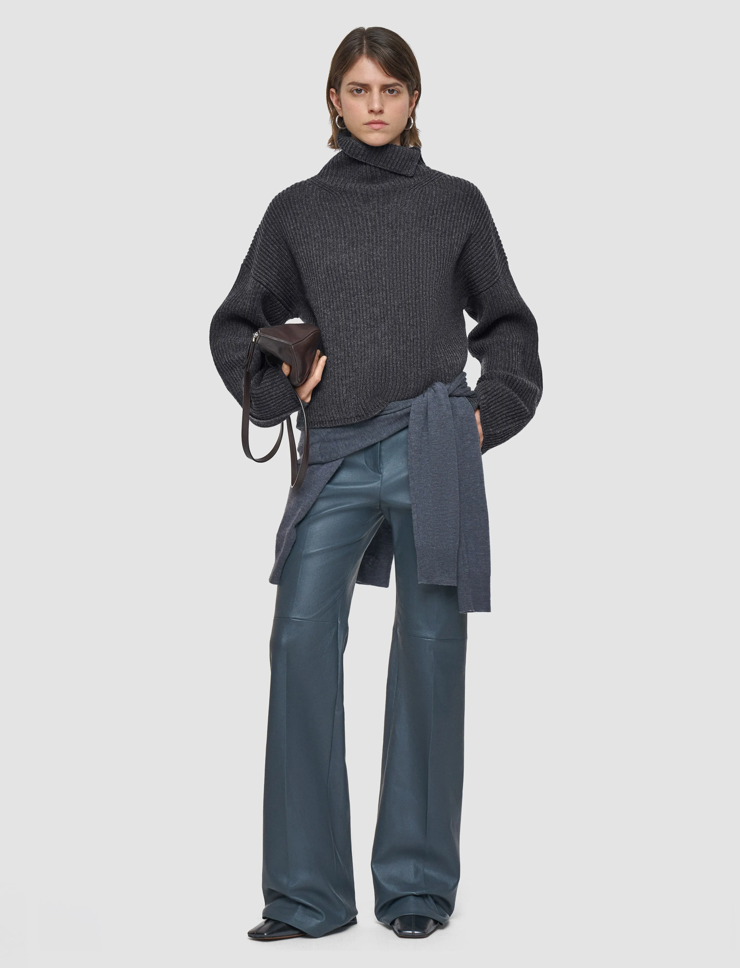 Light Cardigan Stitch High Neck Jumper Cold Comfort Simple Layered