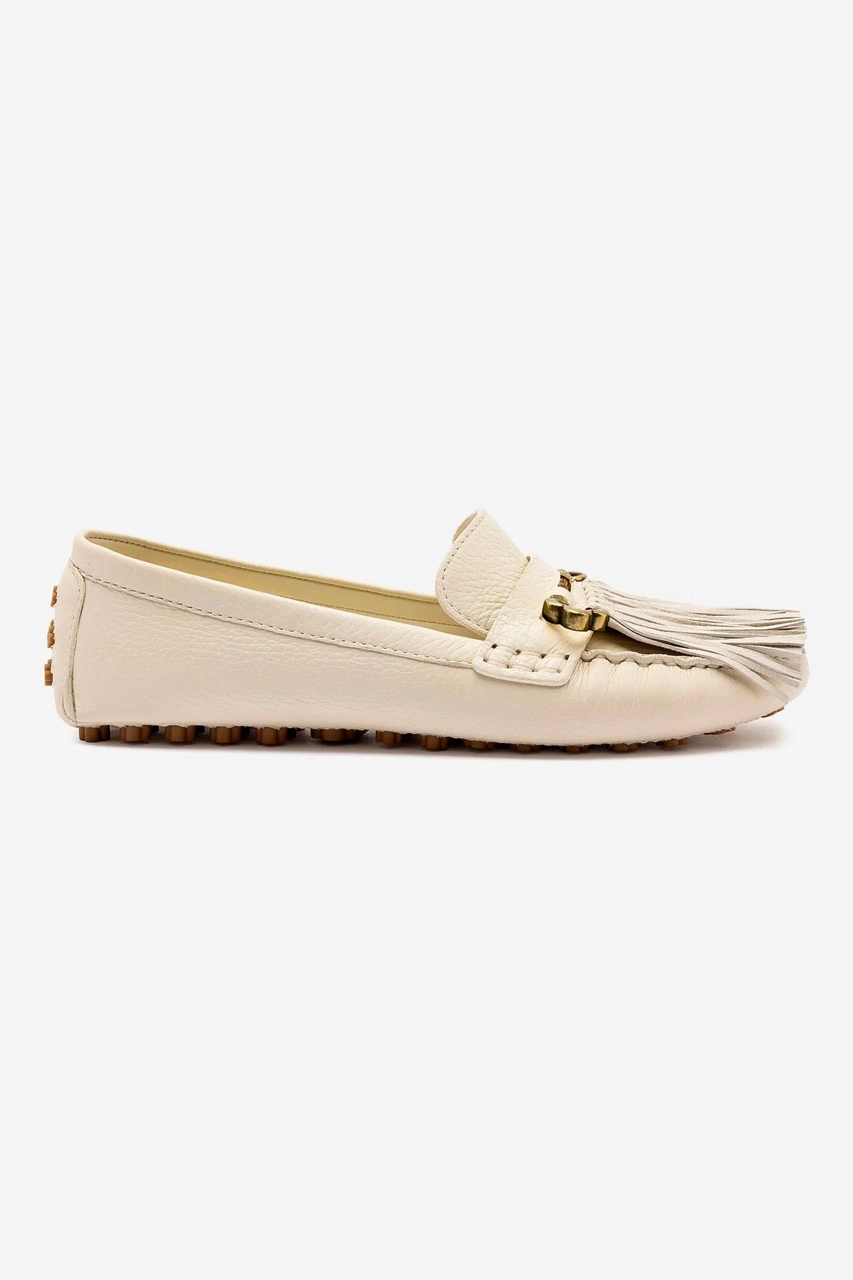 Wave Flow Joy Mocassin In Ivory Leather