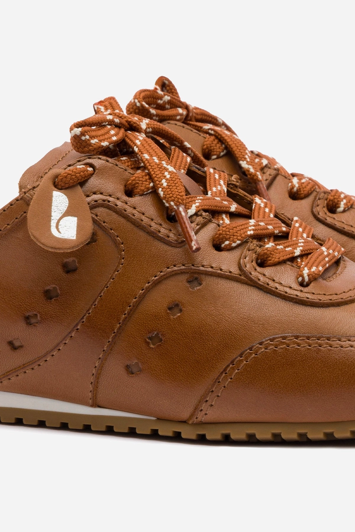 Stella Mule In Caramel Leather Pack Safe