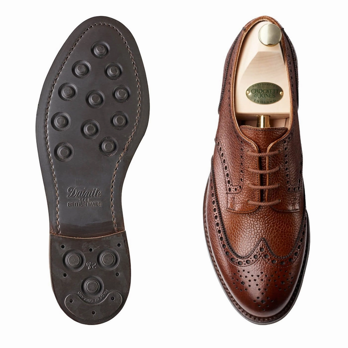 Hattie Tan Scotch Grain Heat Guard Ergonomic Footbed Shape