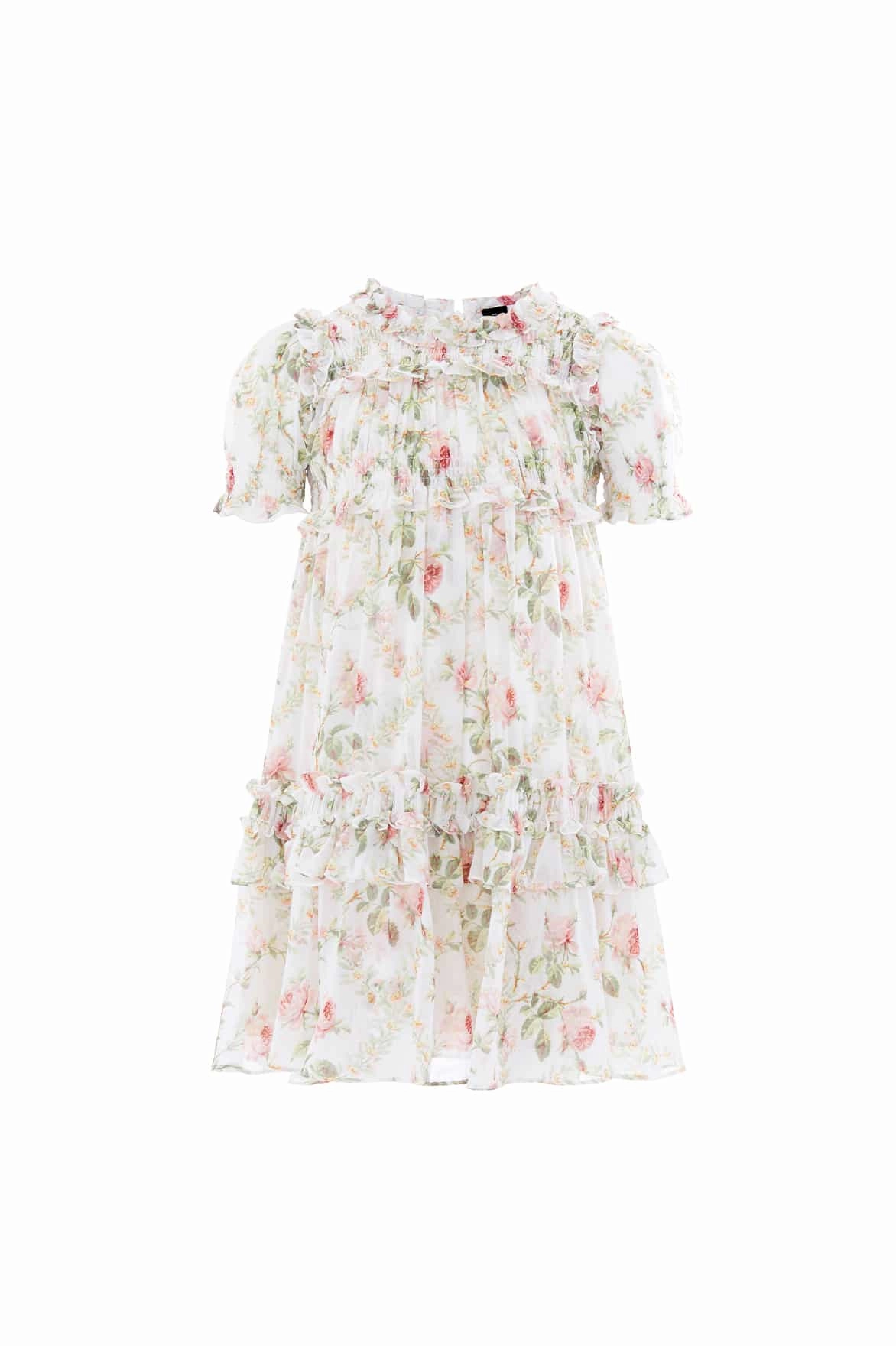 Adjustable Collar System Adjustable Cuffs Colette's Rose Emilia Georgette Kids Dress