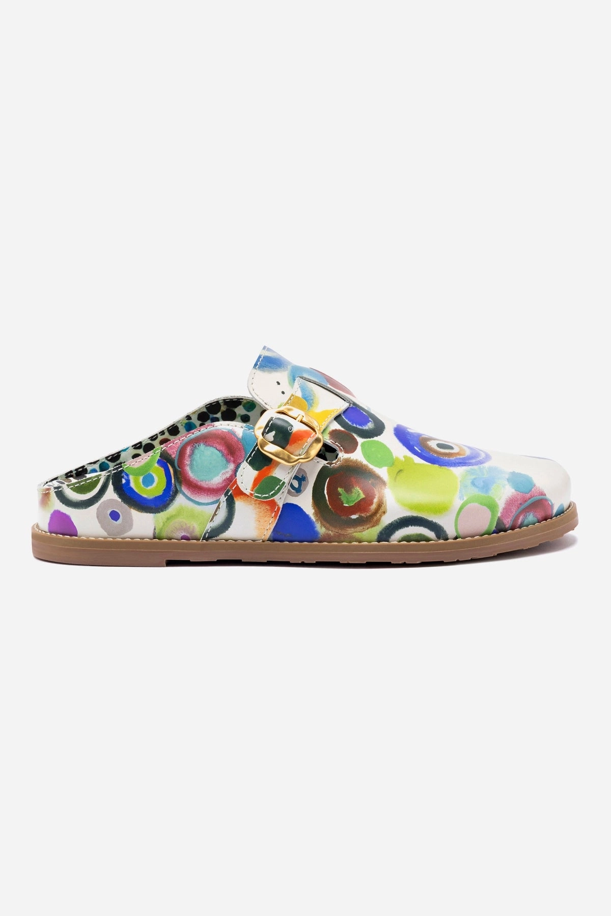 Ergonomic Cold Weather Step Ahead Larroud x Libertine Milan Clog In JH Gouache