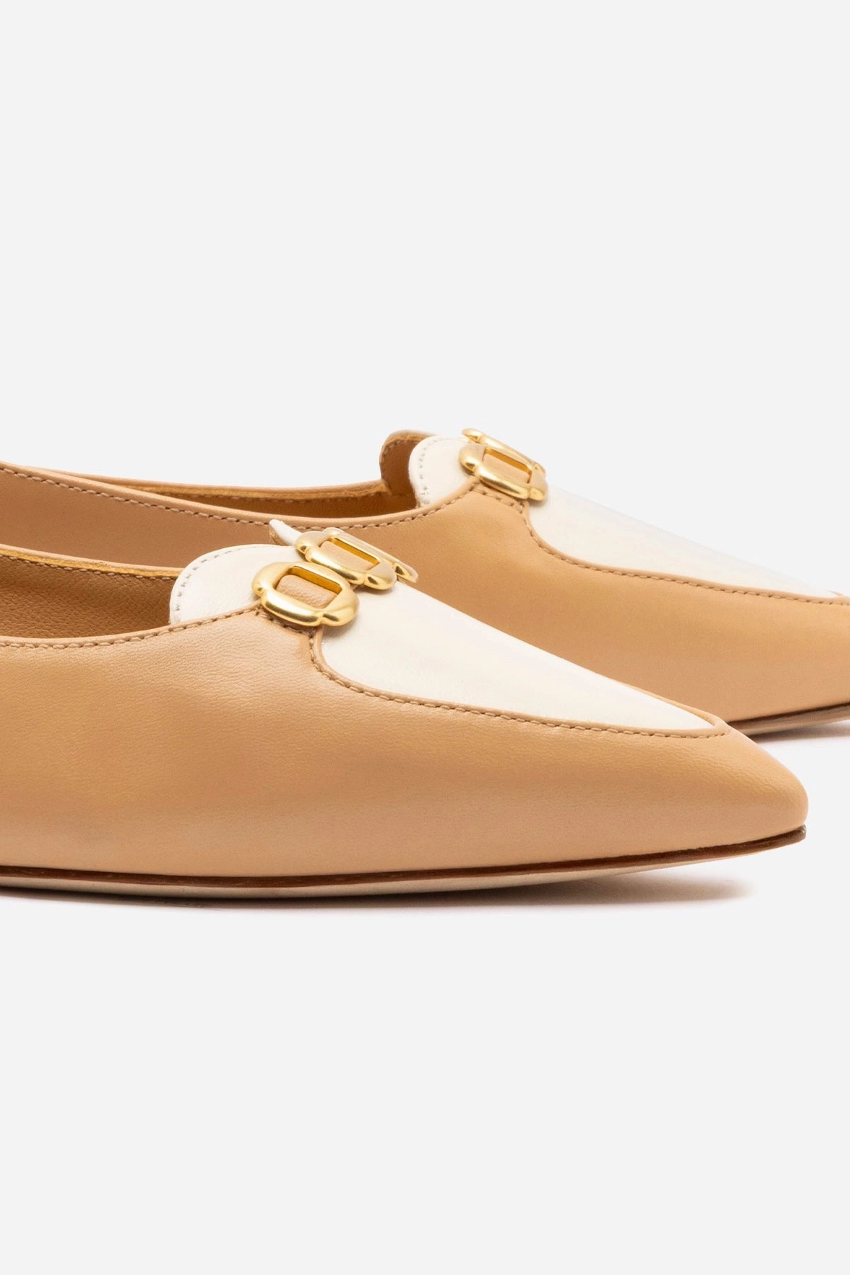 Audrey Flat In Tan Leather Bounce Back Responsiveness Cushioned Insole