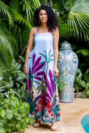 Giselle Dress / Purple Jungle Raglan-Sleeve