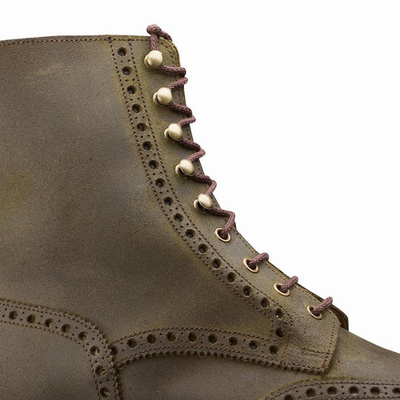 Virtual Step Non Slip Wellness Seekers Islay Green Rough-Out Suede