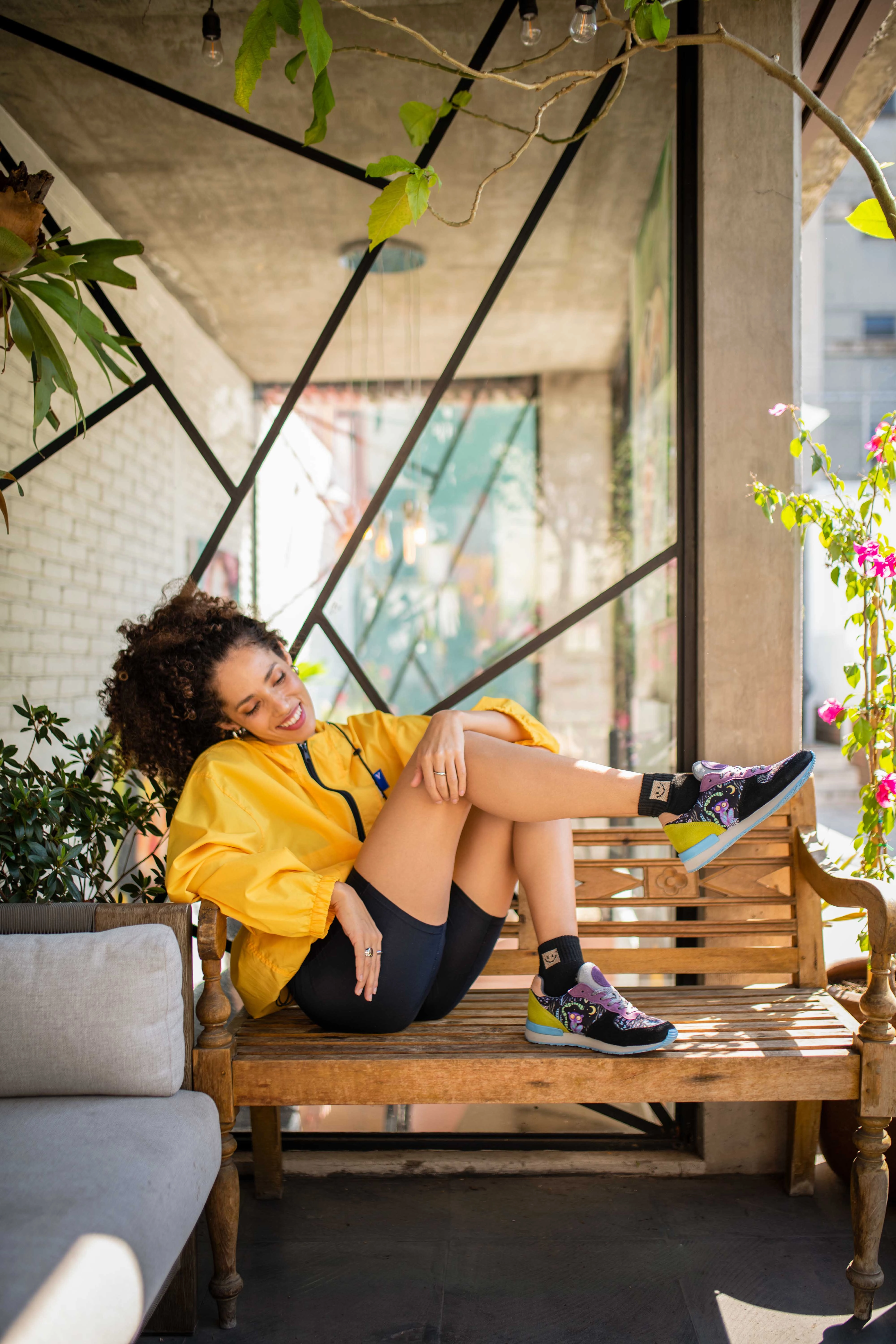 Durable Rubber Synthetic Leather Panels Loomi Jogger