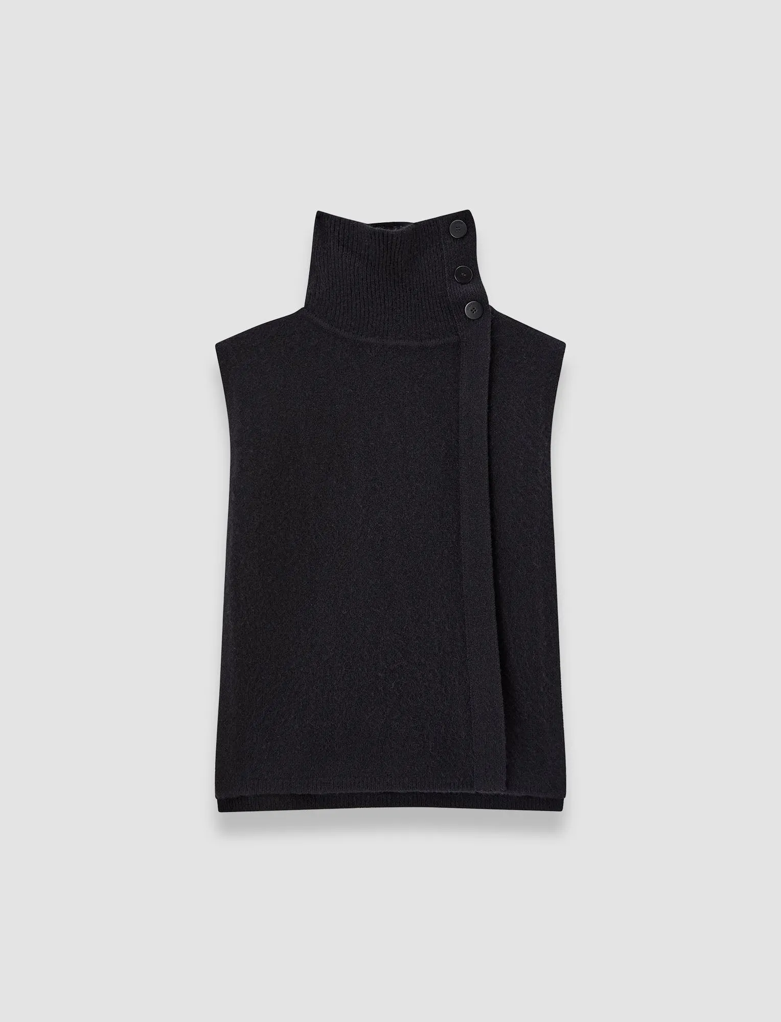 Brushed Cashmere Bib Effortless Style