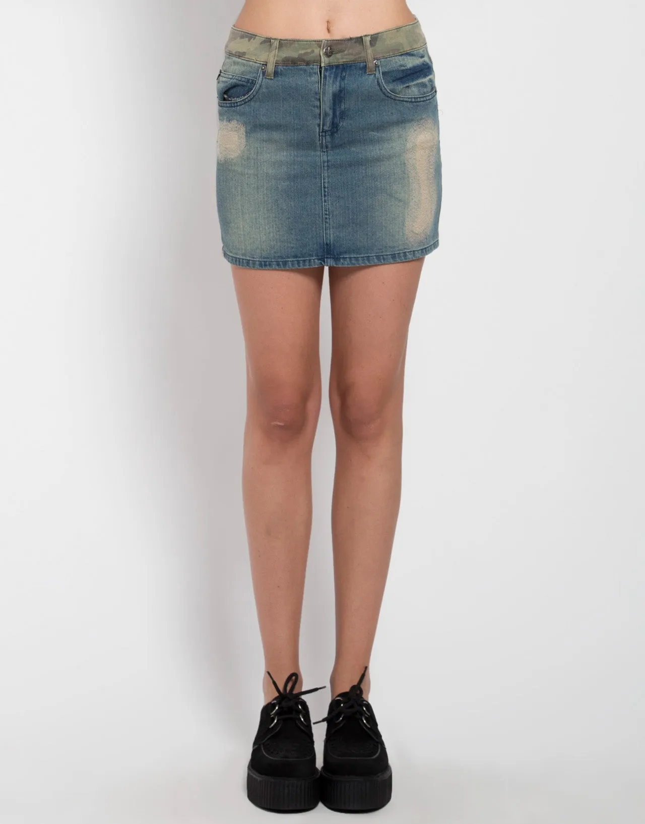 Coming and Going Camo Split Skirt Body Sculpting