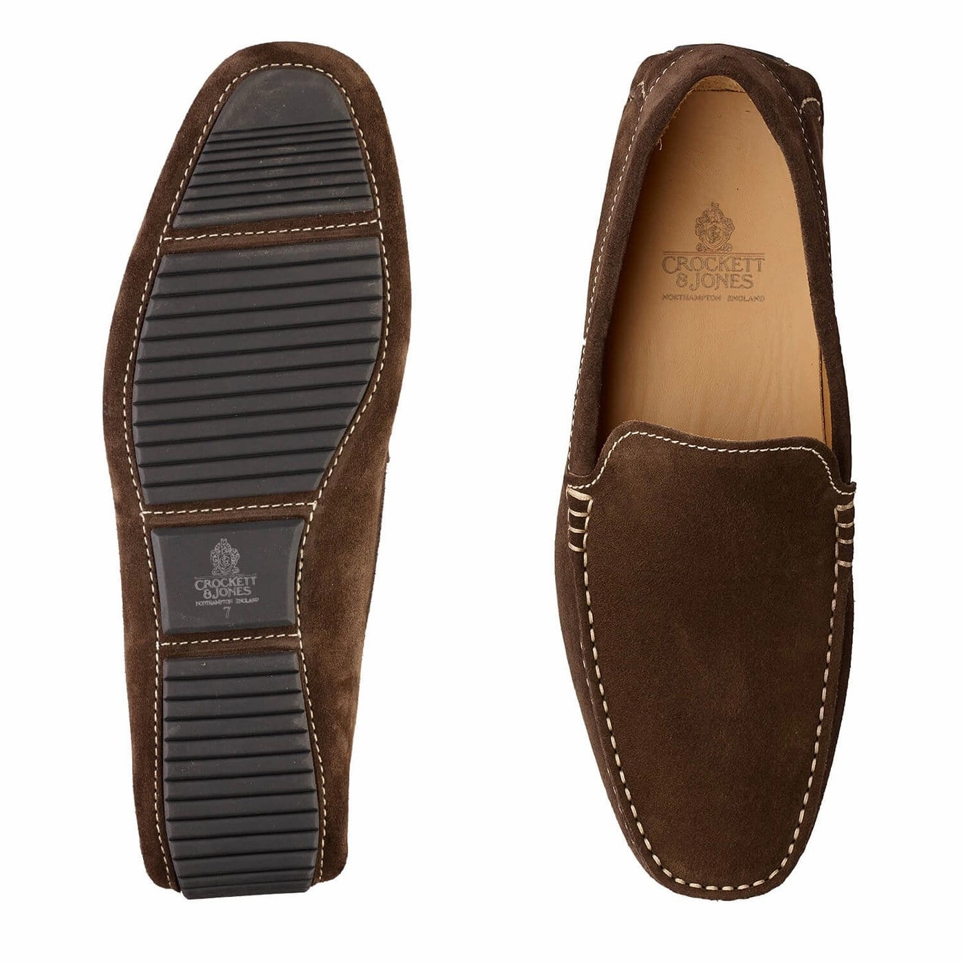 Sweat Resistant Comfort Seekers Como Dark Brown Suede