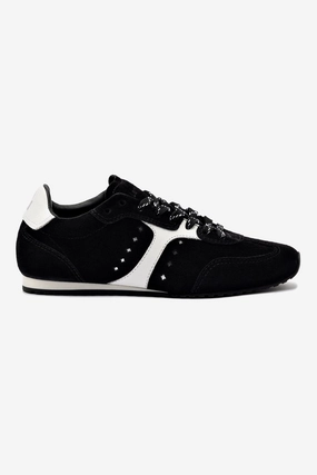 Stella Sneaker In Black Suede Active Profile Walk Routine