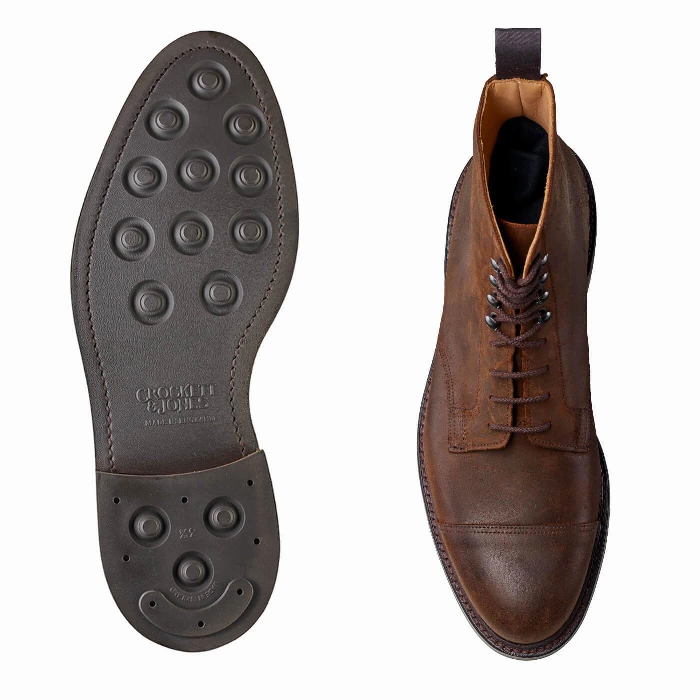 Coniston Dark Brown Rough-Out Suede Rapid Lacing System