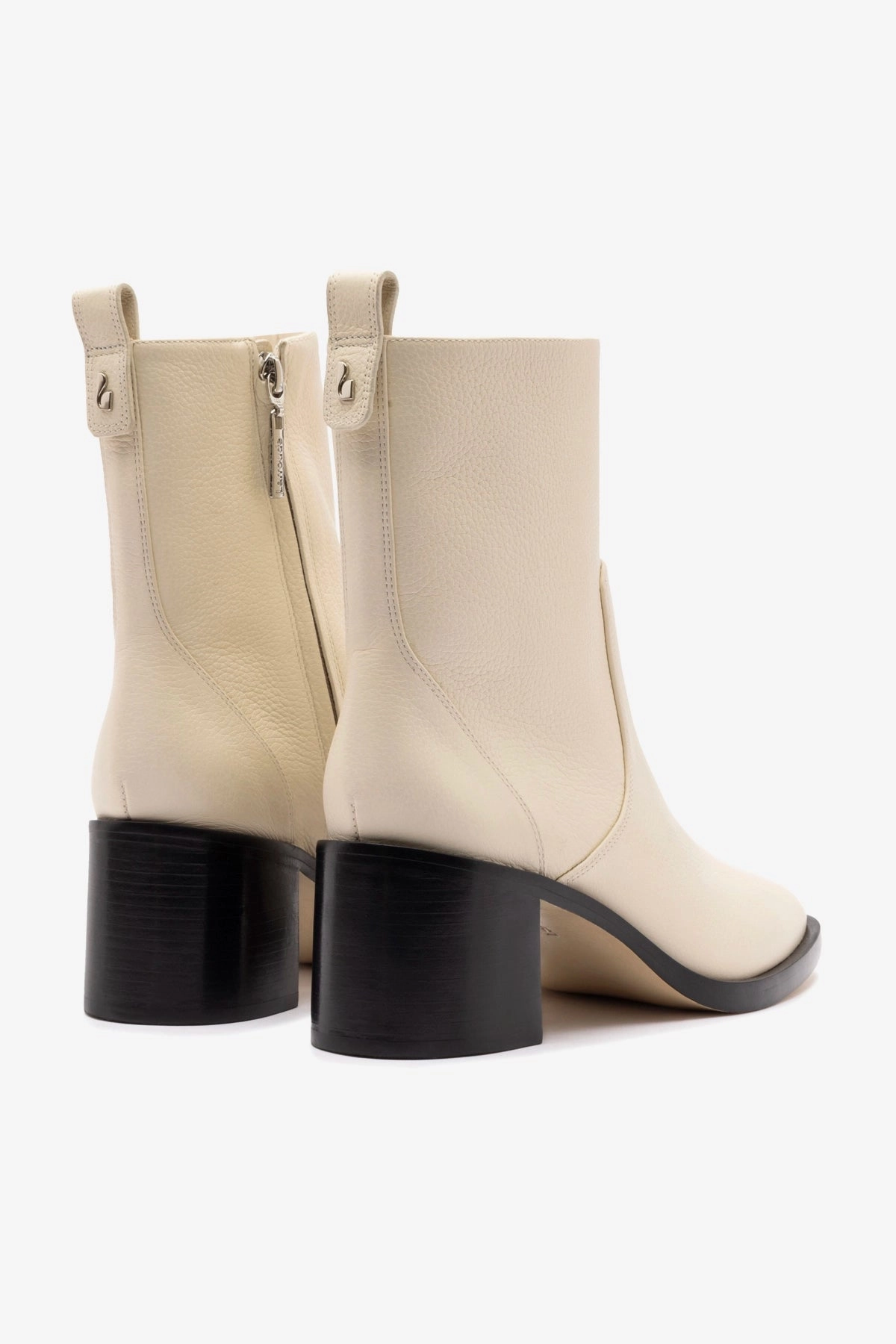 Mini Ricky Boot In Ivory Leather slow walk Friction Free Inner Seams