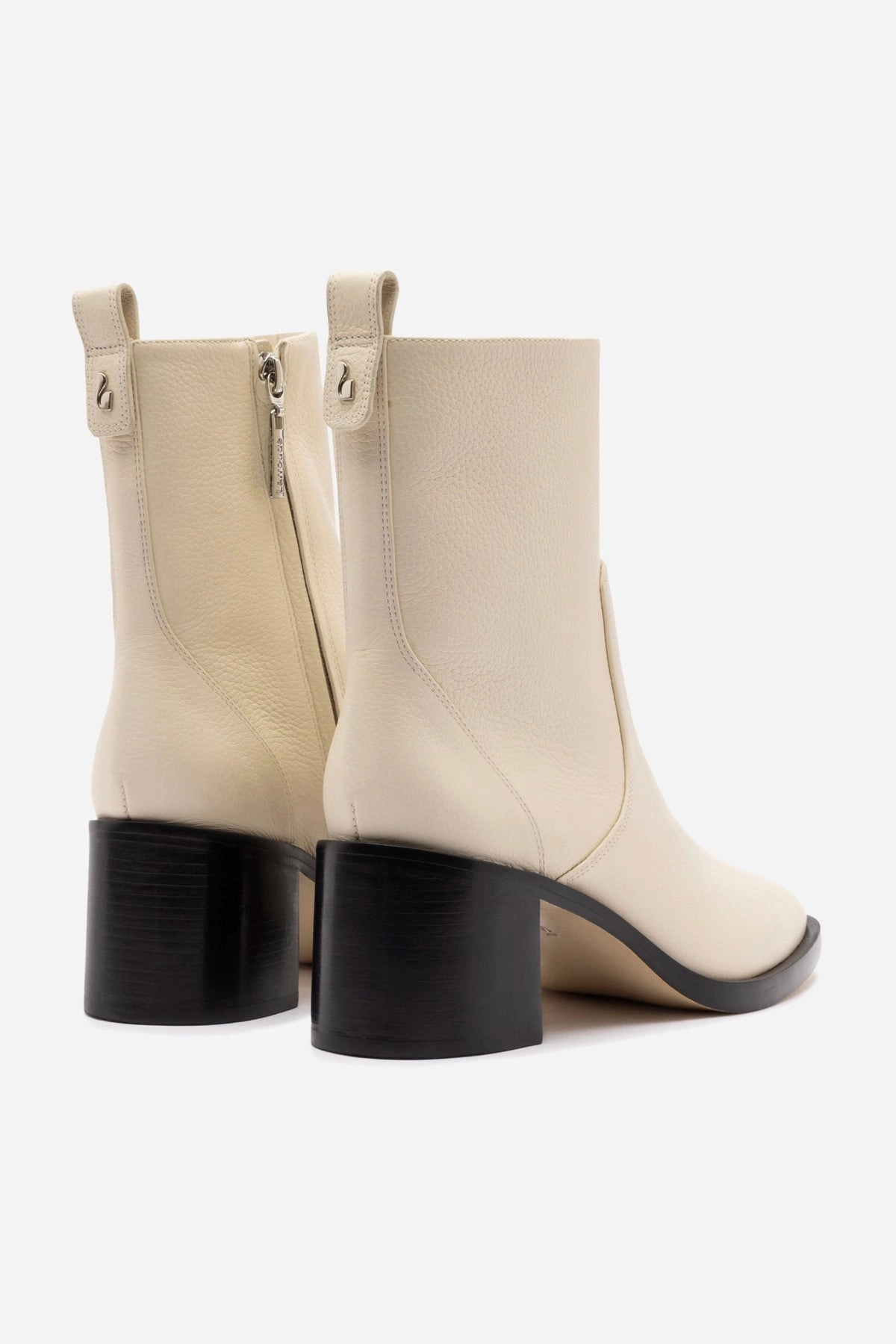 Mini Ricky Boot In Ivory Leather Dynamic Flex Construction Running