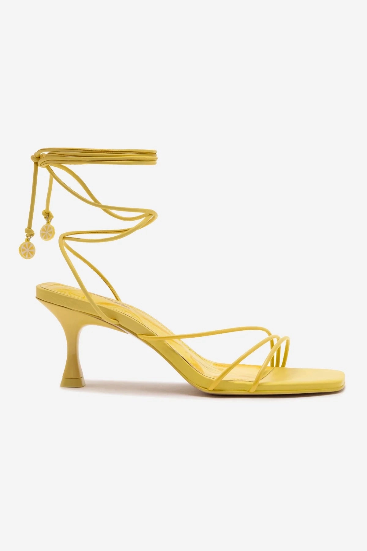 Nadia Sandal In Lemonade Leather Matte Base
