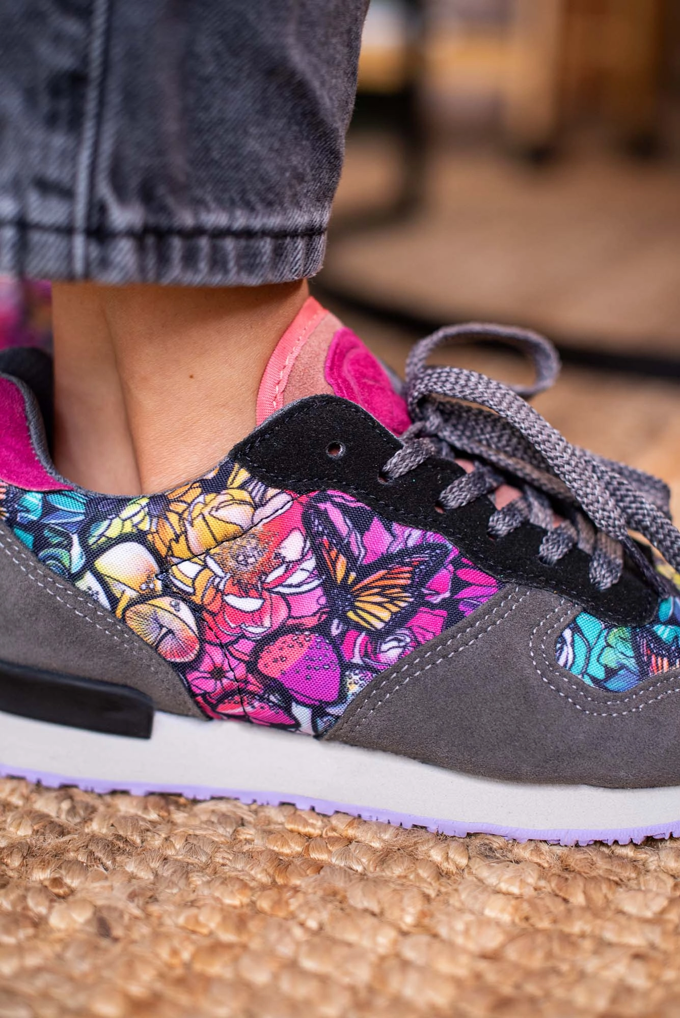 Chanterelle - Vegan Jogger All Terrain Grip Pattern Adjustable Lace System