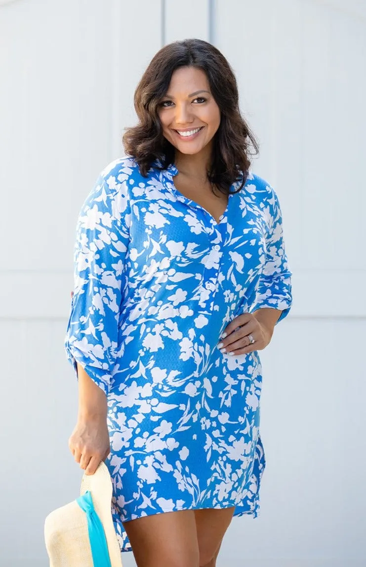 Day Tripper Dress / Cornflower Blue Lightweight warm-weather dress