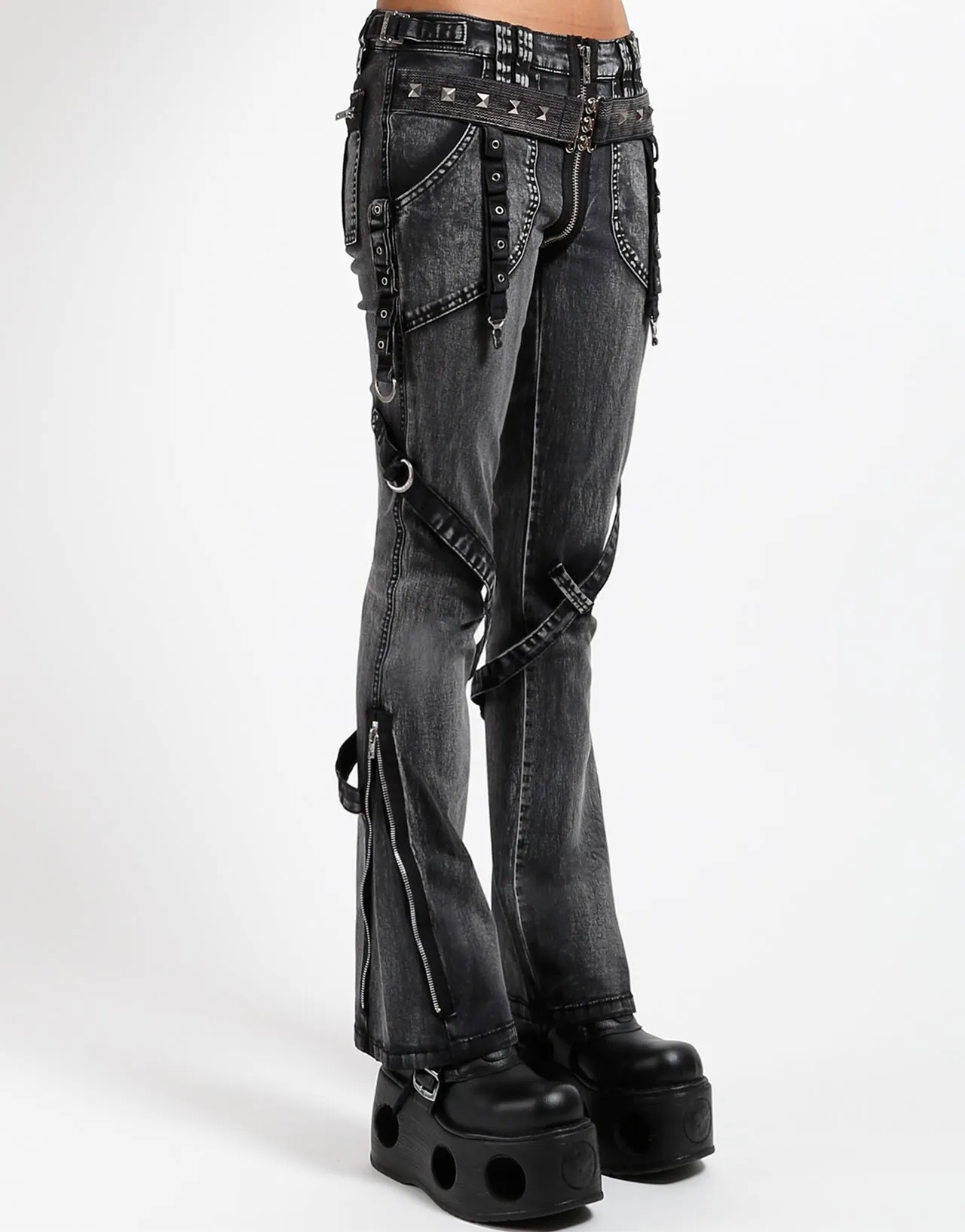 POWER BELT PANT BLACK MECHNICAL WASH Day Ready