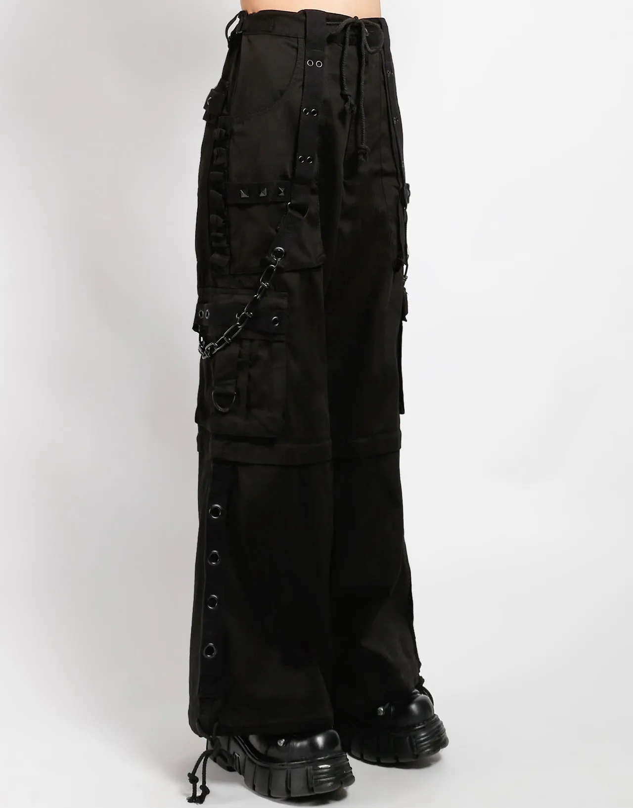 Ripped design JUNGLELAND PANT BLACK