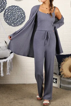 Professional Wear COZY SOFT THERMAL TANK PANTS AND CARDIGAN SET
