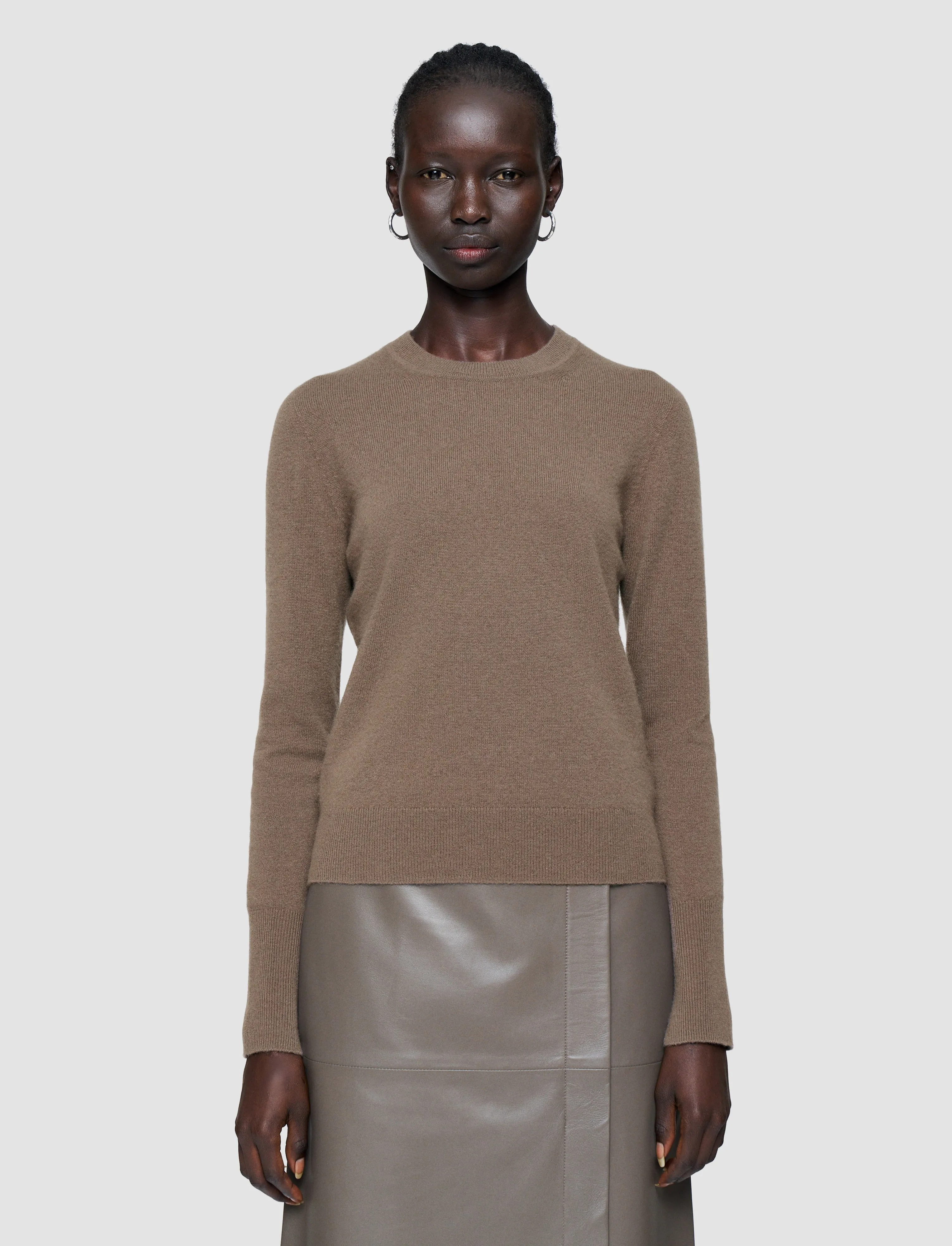 Indoor Layer FrayResistant Edging Light Pure Cashmere Round Neck Jumper