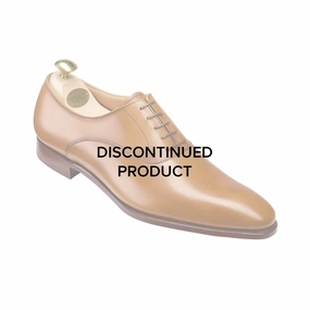 Wembley Beige Burnished Calf Matte Finish Oxfords Classic Leather