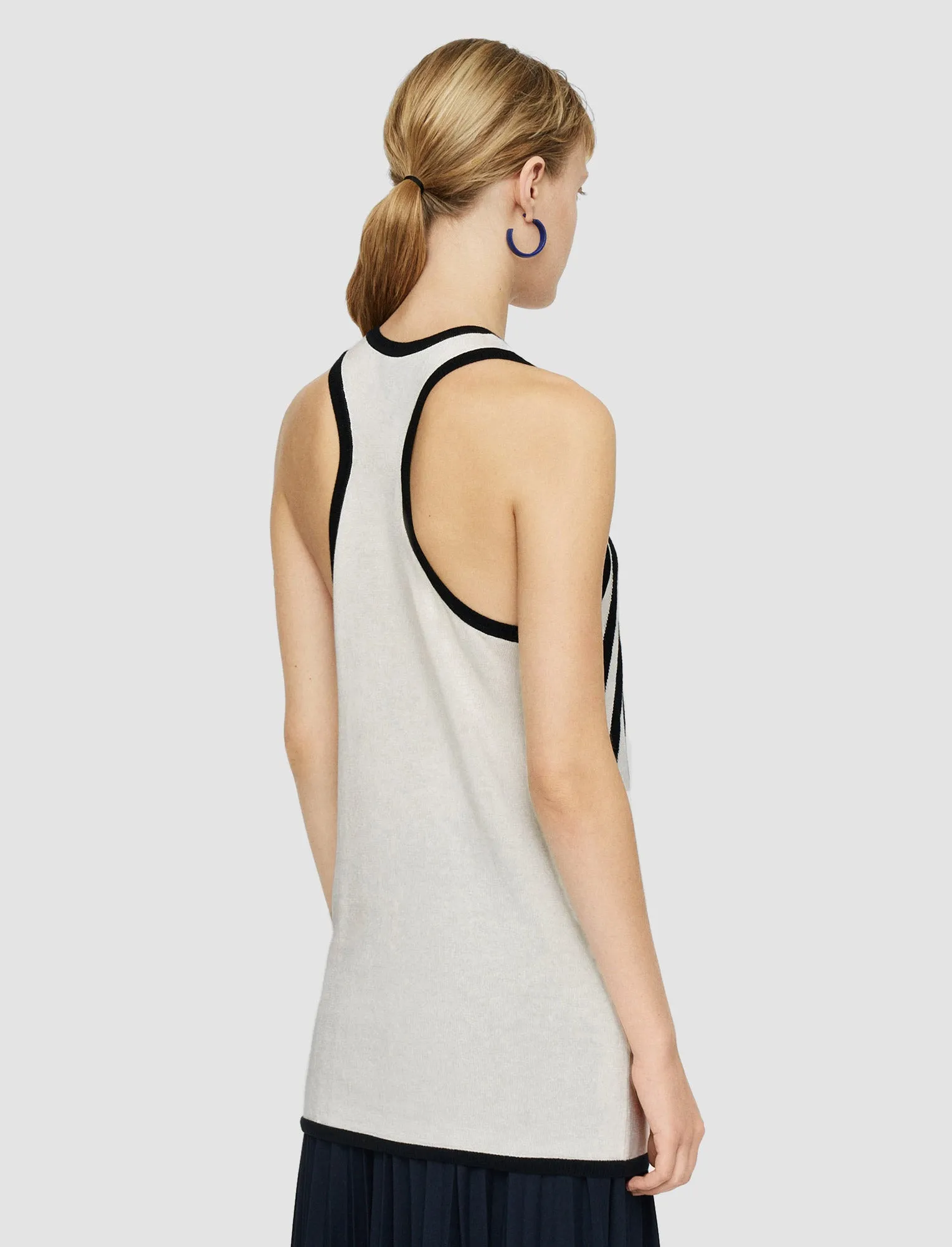 Indoor Comfort Cretto Jacquard Knitted Tank Top