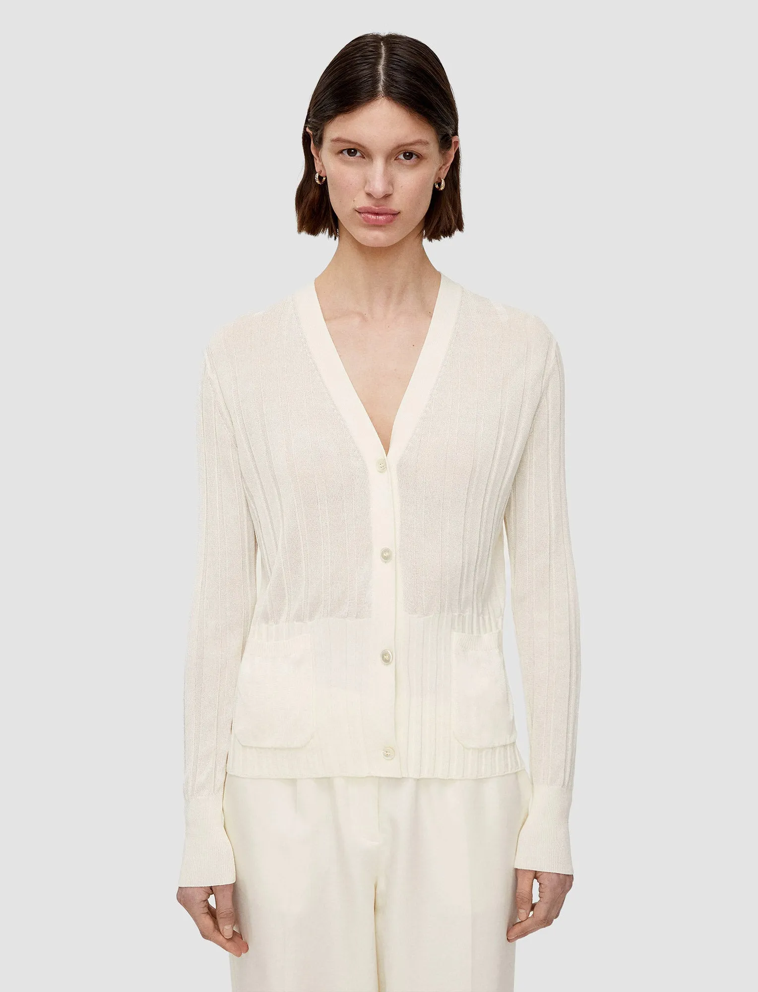 OdorResistant Crisp Rayon Knitted Cardigan