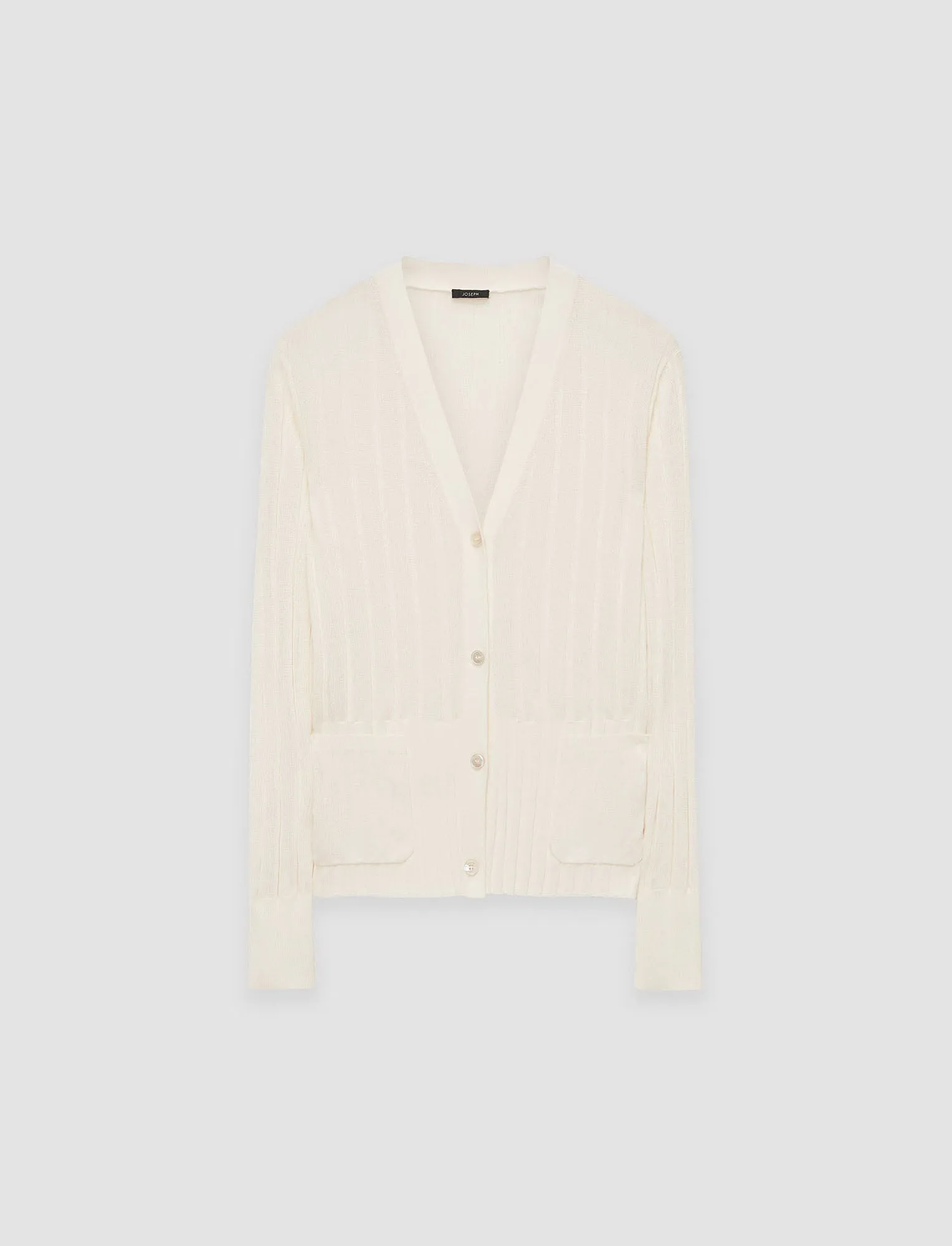 Crisp Rayon Knitted Cardigan Soft Texture Biodegradable Fiber Construction